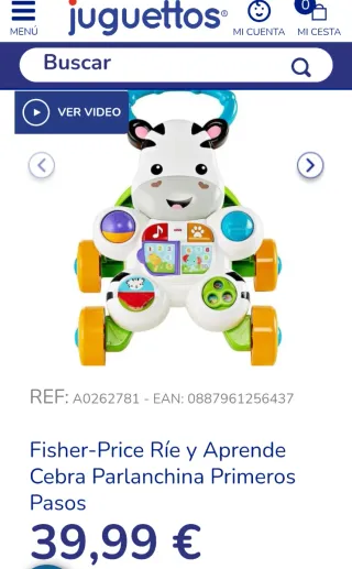 Andador Cebra Musical Fisher Price