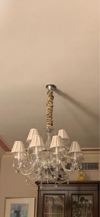 Lámpara araña cristal 12 brazos en perfecto estado