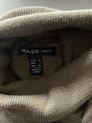 Jersey cuello alto mujer aberturas laterales Mango