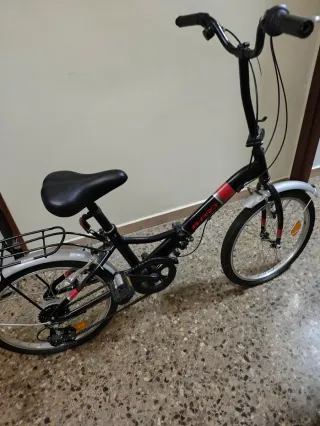 Bicicleta Plegable Negra