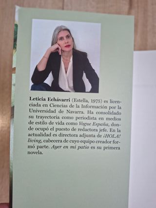 Libro "Ayer en mi patio" (NUEVO)