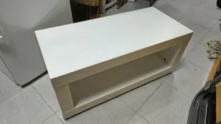 Mueble TV blanco madera