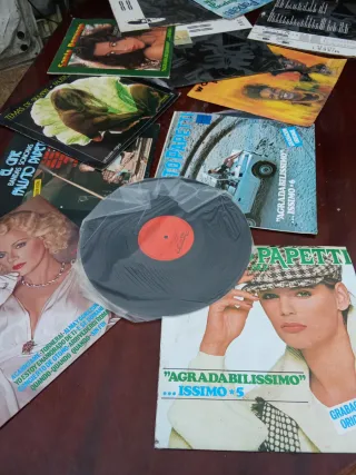 Lote de discos de vinilo antiguos