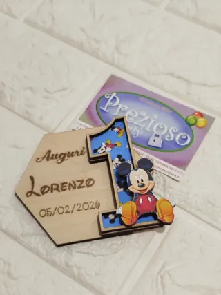 Bomboniera Festa 1 Anno Mickey Mouse personalizzat