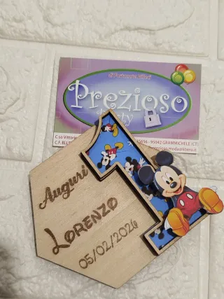 Bomboniera Festa 1 Anno Mickey Mouse personalizzat