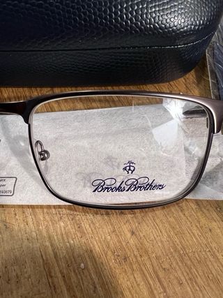 Armação Óculos Brooks Brothers Cinza/Prata