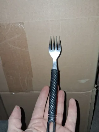 Juego 3 Tenedores y Cuchillos Negros