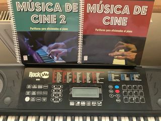 Teclado Rock Jam RJ761 con soporte y banqueta