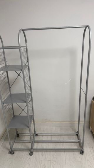 Perchero burro metálico gris