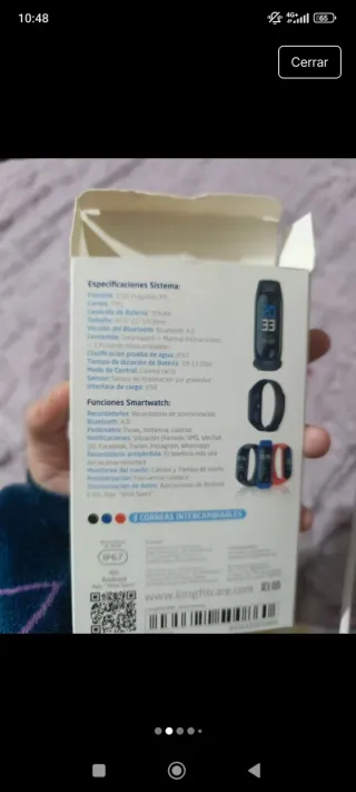 Smartwatch IonFit M3 Negro