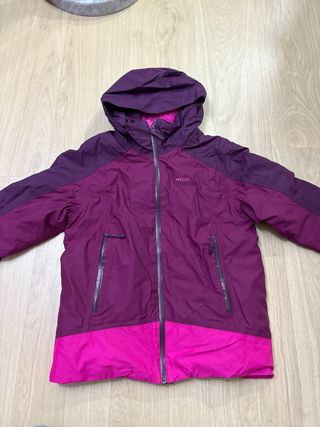 Chaqueta de esquí Wedze morada y rosa