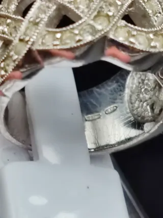 Anello Argento 925 Fascia Larga Zircone