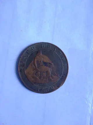 Moneda Antigua 1870