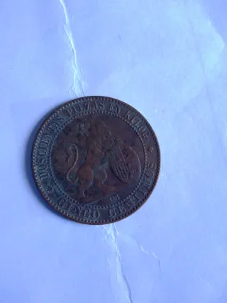 Moneda Antigua 1870