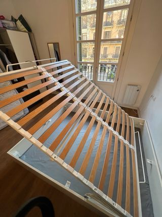 Canapé abatible blanco 160x200cm