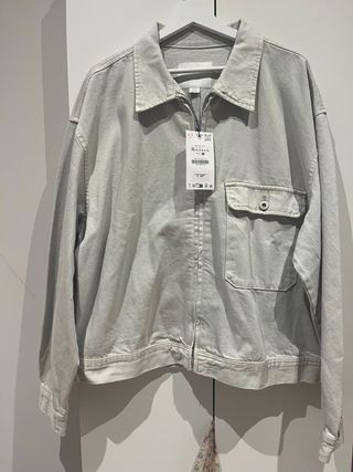 Chaqueta vaquera Zara Man Beige Talla XL