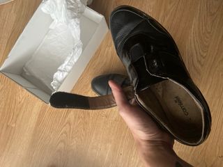 ZAPATOS NUEVOS MUJER NEGROS CUÑA CON VELCRO N 41