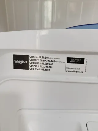 Lavadora Whirlpool 6kg A++