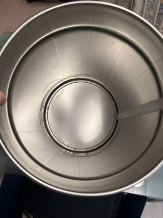 Bidone Pedavena Metallo Nero/Oro