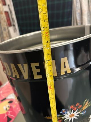 Bidone Pedavena Metallo Nero/Oro