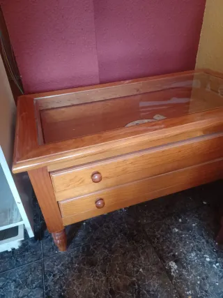 Lote salón: sillón y sofá , mesa tv y mesilla cent