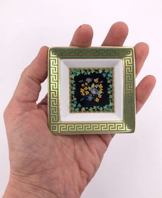 Posacenere Versace Mini Gold Ivy per Rosenthal.