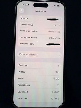 iPhone 15 Pro 256GB blanco
