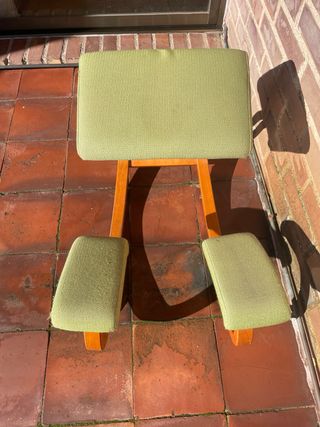 Silla ergonómica Varier madera y tela