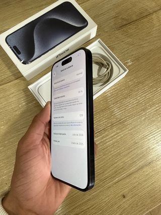 91% Bateria iphone 15 Pro 128Gb