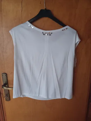 Maglia donna con frange e perline