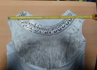 Maglia donna con frange e perline