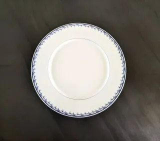 Piatto Bavaria Porcellana Decorato Blu