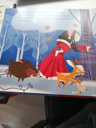 Blancanieves: Con texturas en el interior