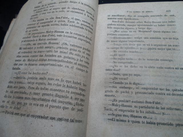 ANTIGUA 1860-LA GUERRA DE AFRICA-NOVEL HISTORICA