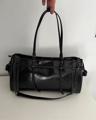 Bolso Zara Negro Cadena