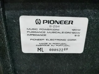 Altavoces Pioneer S-Z94 Negro/Plata