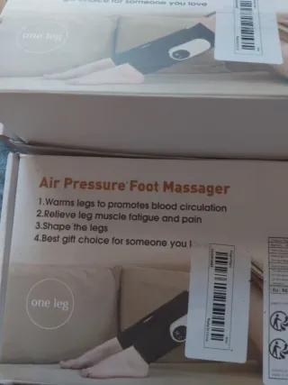 Masajeador de pies Air Pressure en persona