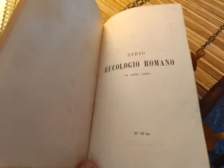 Libro antiguo EUCOLOGIO ROMANO