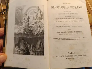 Libro antiguo EUCOLOGIO ROMANO