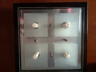 Lámpara de techo moderna 4 focos leds.