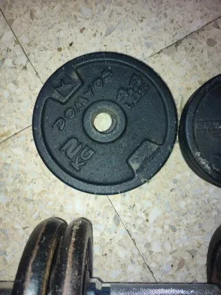 Mancuernas , pesas ...