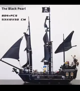 Bloques Construcción Perla Negra Piratas