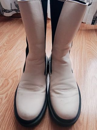 Botas Chelsea Crema Claro T-38