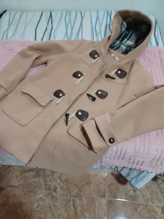 Abrigo beige talla L