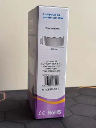 Lampada da parete LED 18W