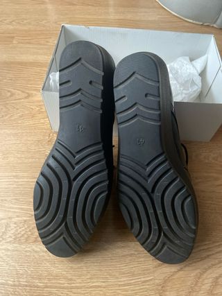 ZAPATOS VESTIR MUJER NEGROS CUÑA N 41 NUEVOS