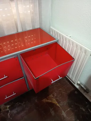 Cómoda de almacenaje moderna 4 cajones