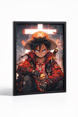 Cuadro Anime 30x40 cm | Marco Negro | Gamer