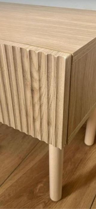 2 Mesitas de Noche Madera Beige/Marrón