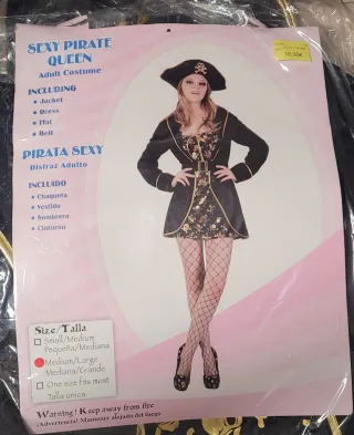 Disfraz Pirata Sexy Queen Talla M